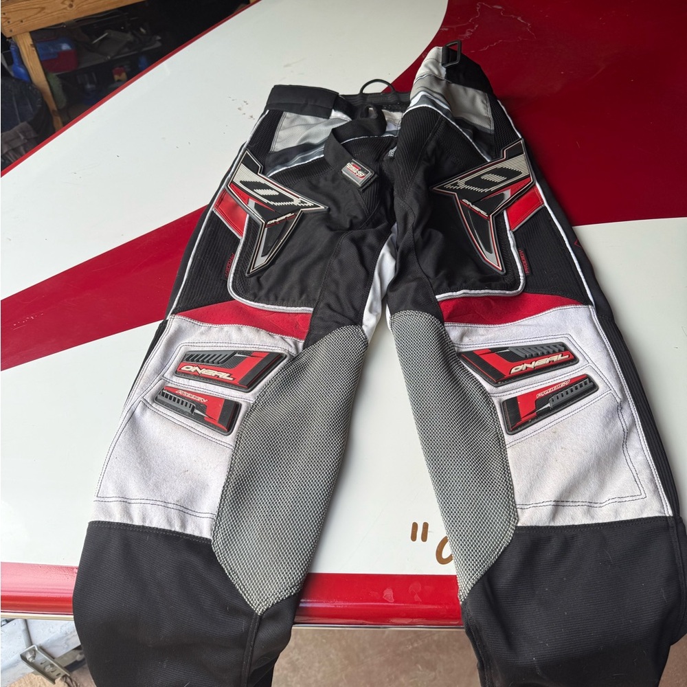 O'Neill Black and Red Men's Pants MX pants